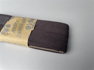Jersey skråbånd - mocha, 20 mm og 3 meter